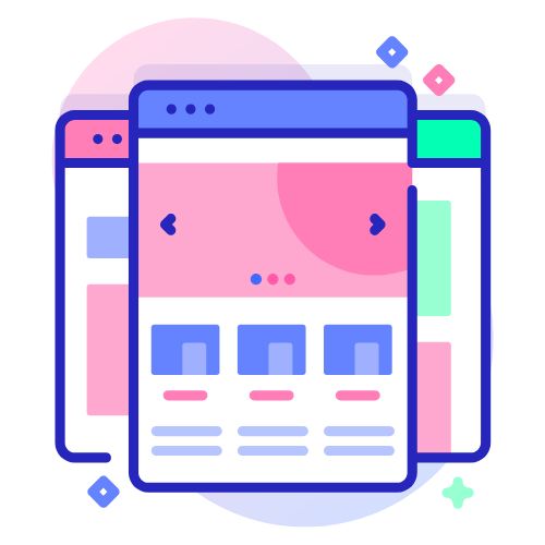 Mobile Webseitenentwicklung mit responsivem Design auf mehreren Geräten