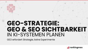GEO-Strategie GEO & SEO Sichtbarkeit in KI-Systemen planen
