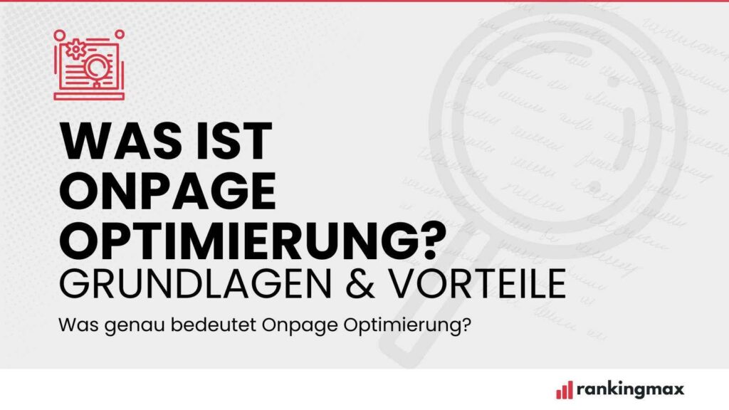 Was ist Onpage Optimierung
