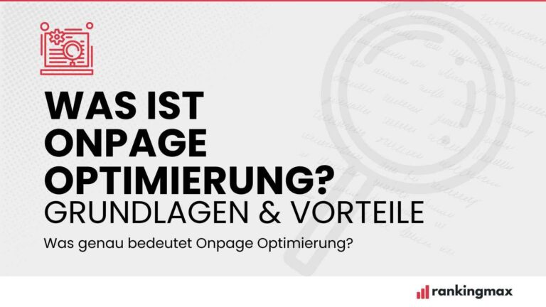 Was ist Onpage Optimierung
