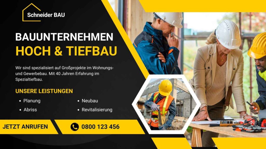 Vertrauen im B2B Bereich mit Content-Marketing aufbauen. Beispiel: Bauunternehmen