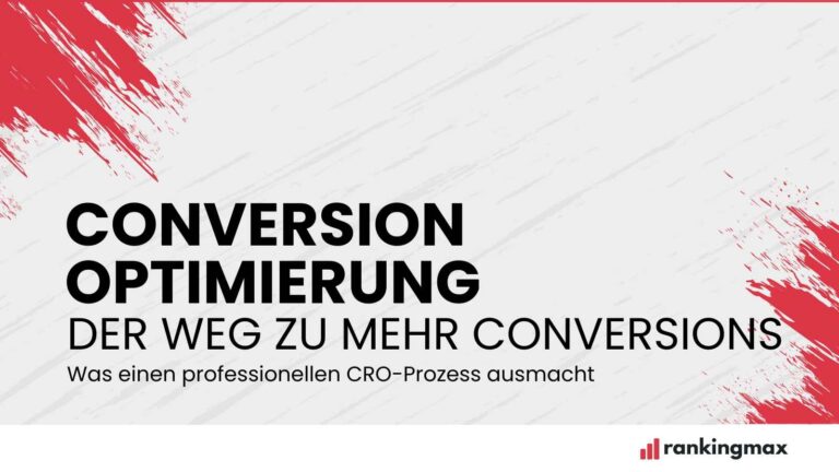 Conversionrate Optimierungsprozess in 6 Schritten.