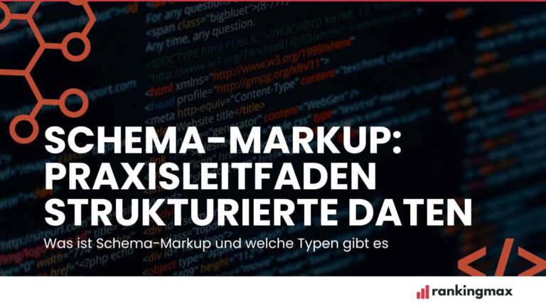 Beitragsbild: Schema-Markup Leitfaden - Lerne was Schema-Markup ist, welche verschiedenen Markups es gibt und wie du sie richtig einsetzt.
