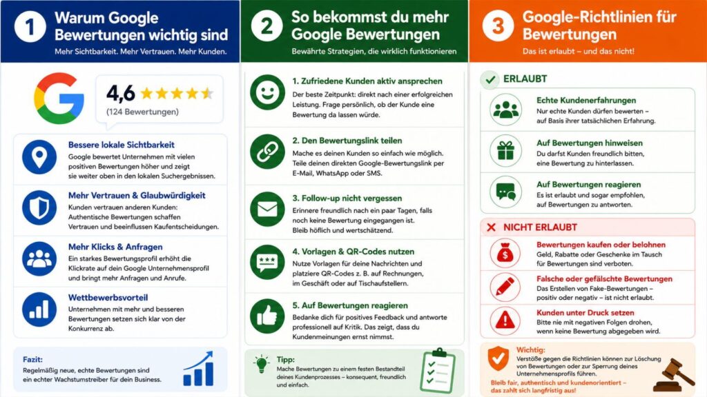 Infografik Google-Bewertungen bekommen.