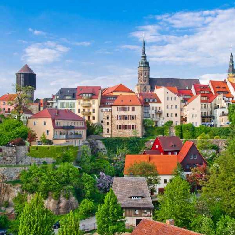 Ein Foto der Skyline von Bautzen