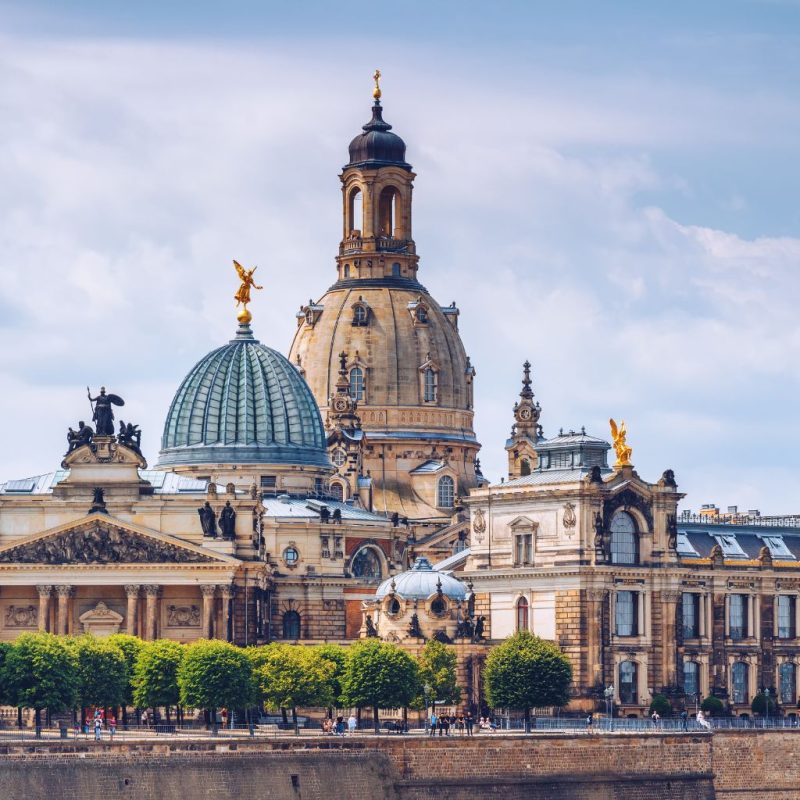 Ein Stadtbild von Dresden.