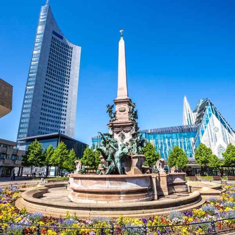 Städtebild von Leipzig