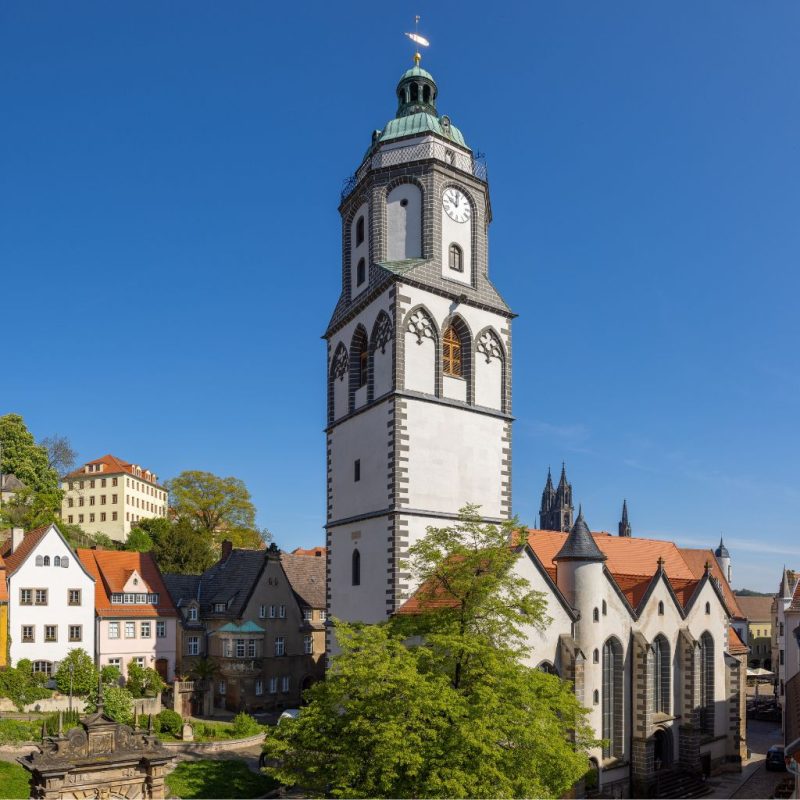 Ein Stadtbild der Stadt Meißen.