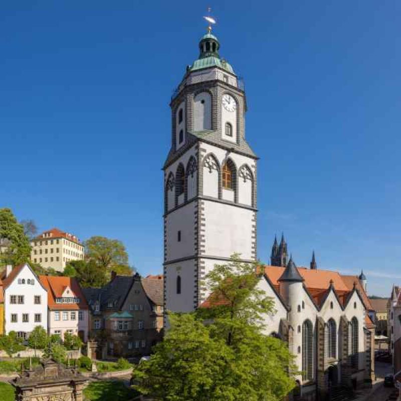 Ein Stadtbild der Stadt Meißen.