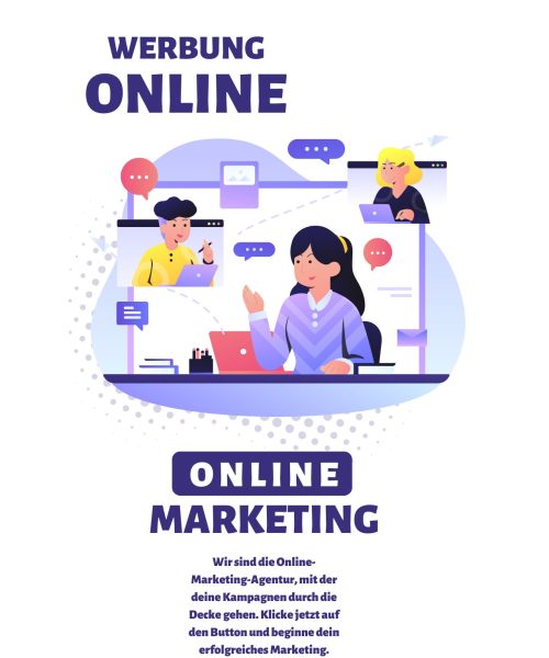 Startseite einer Online Marketing Agentur.